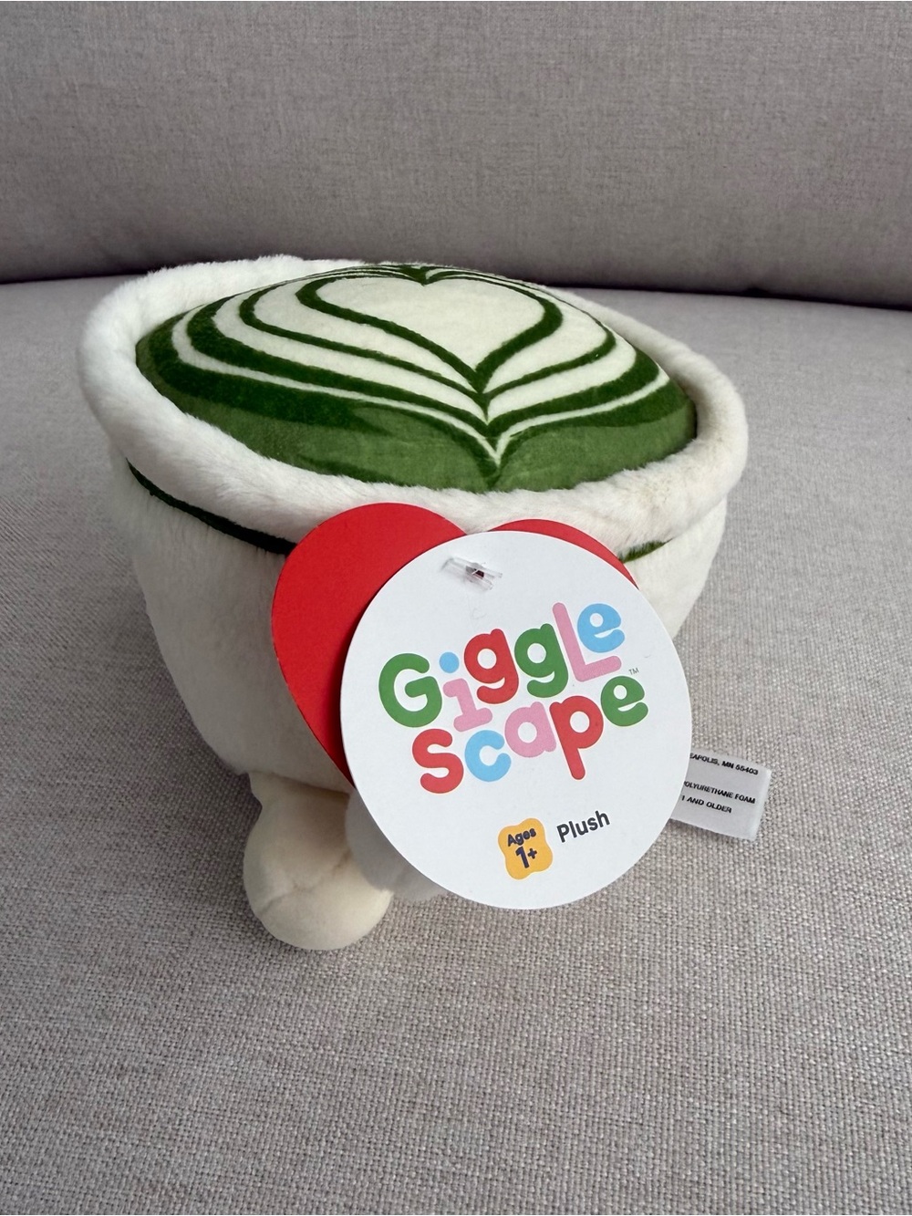 Matcha Latte Cup Plush Toy Gigglescape Soft Stuffed Animal - Picture 4 of 5